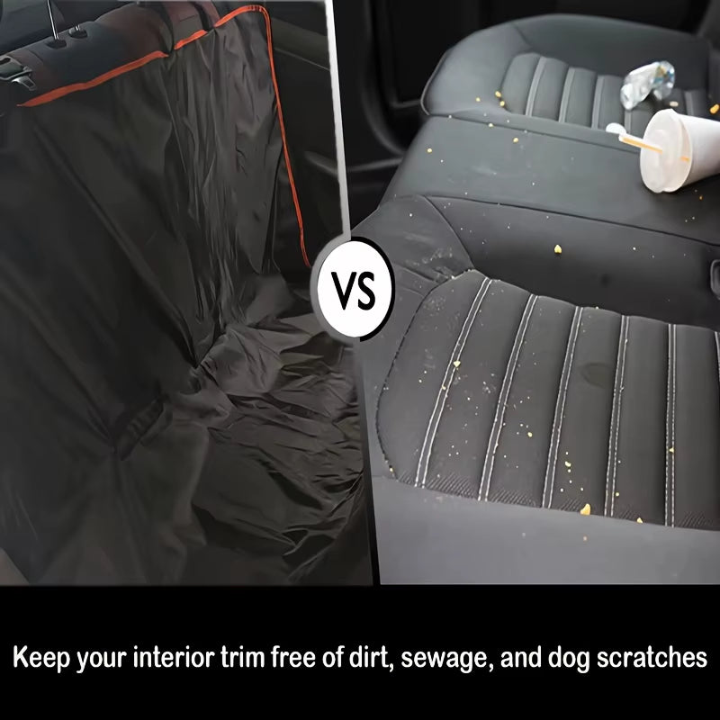 Dog Car Seat Cover for Back Seat,Oxford Cloth Durable Scratchproof Dog Hammock,Pet Seat Cover Protector for Cars,Trucks and Suvs
