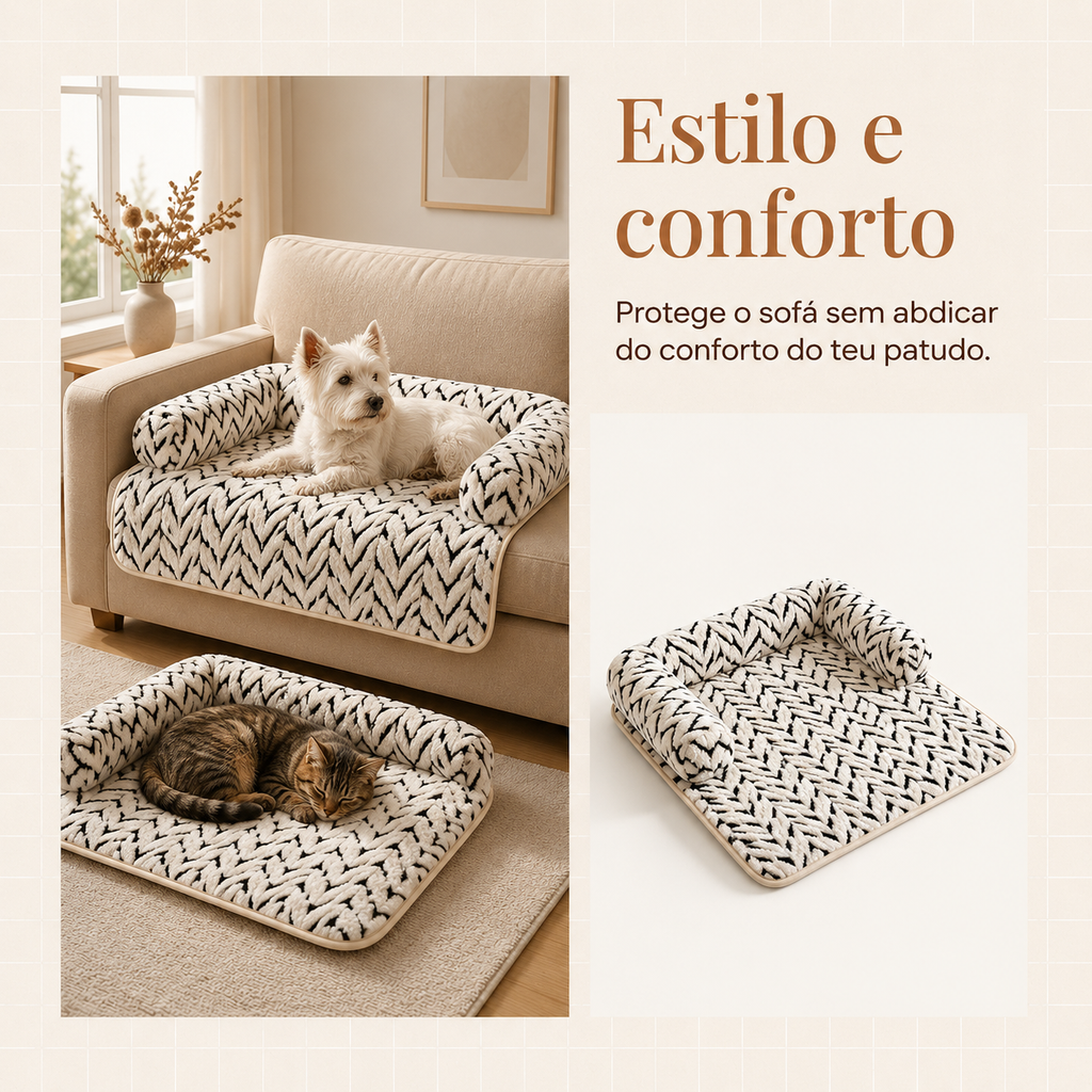 Cama Protetora de Sofá para Cães e Gatos