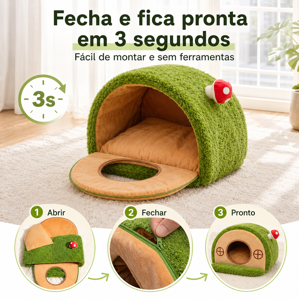 Casinha Aconchegante para Gatos