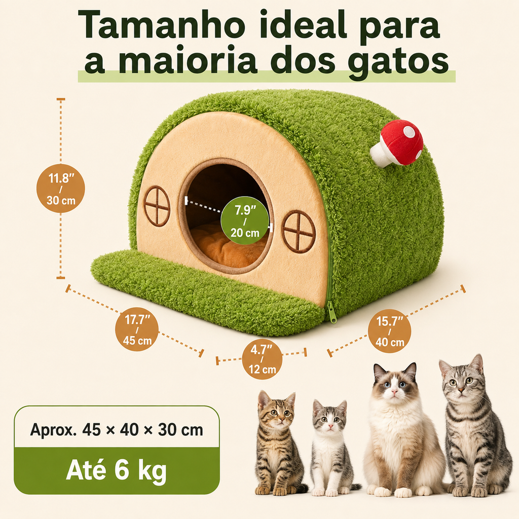 Casinha Aconchegante para Gatos