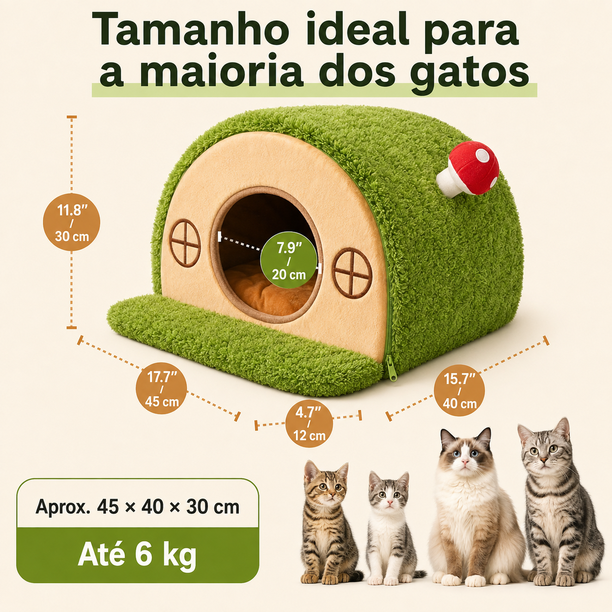 Casinha Aconchegante para Gatos