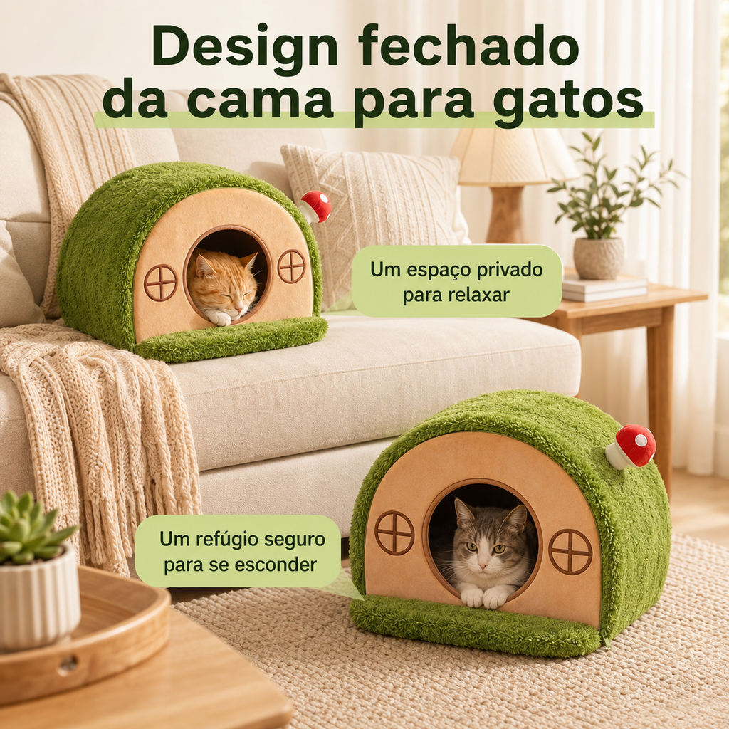 Casinha Aconchegante para Gatos