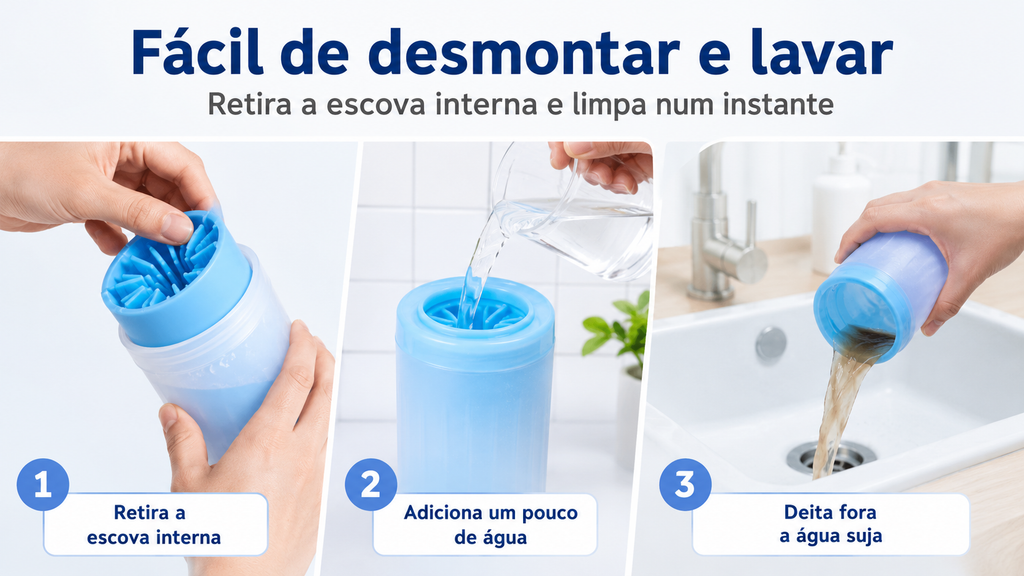 Copo Limpa Patas para Cães e Gatos