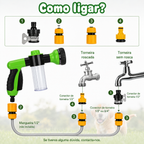 Pistola de Banho 8 em 1 para Pets