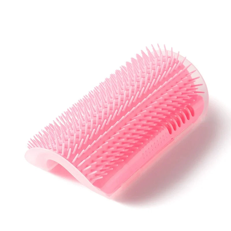 Cat Massage Comb Pet Hair Removal Brush Wall Corner Interactive Cat Toy Hair Shedding Cleaning and Itching Relief Scratcher